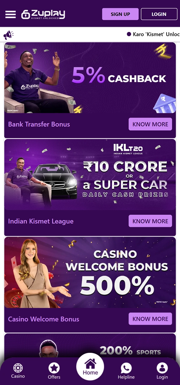 What bonuses await you on the Zuplay app.