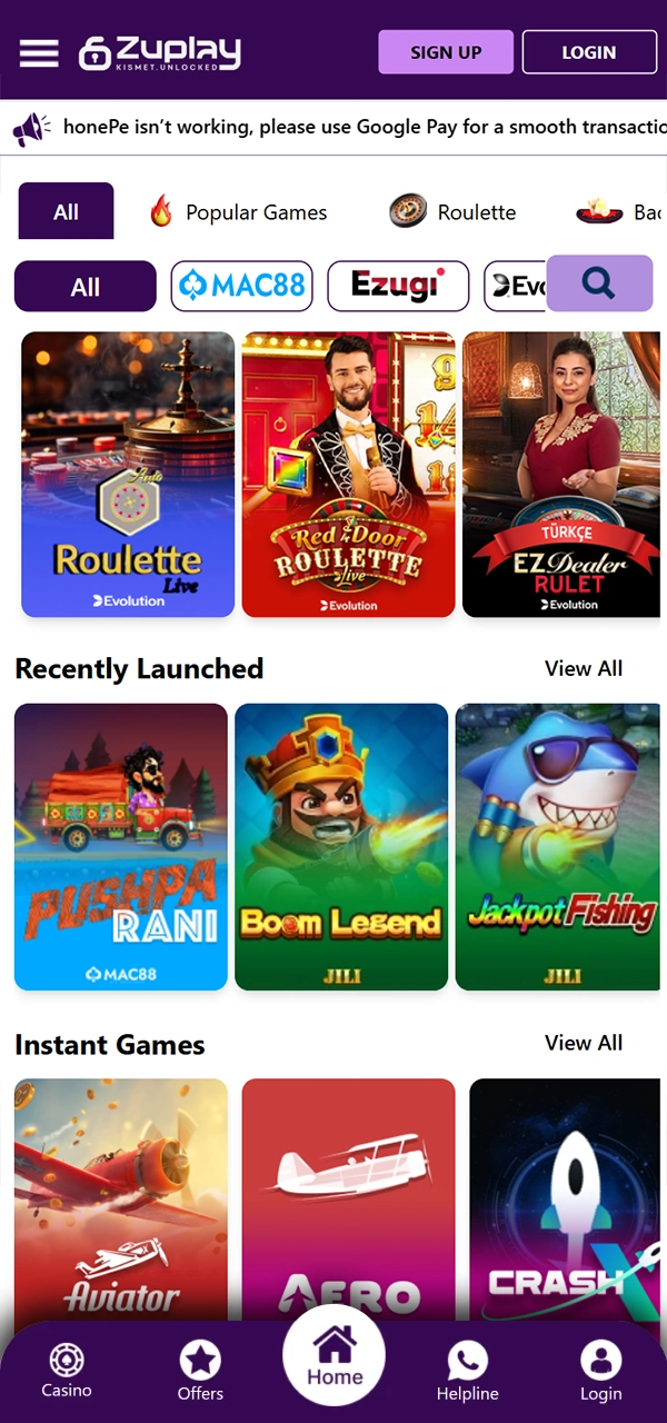Play your favorite slots on the Zuplay app.