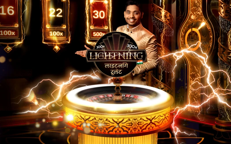 Experience Lightning Roulette with multipliers at Zuplay live casino.