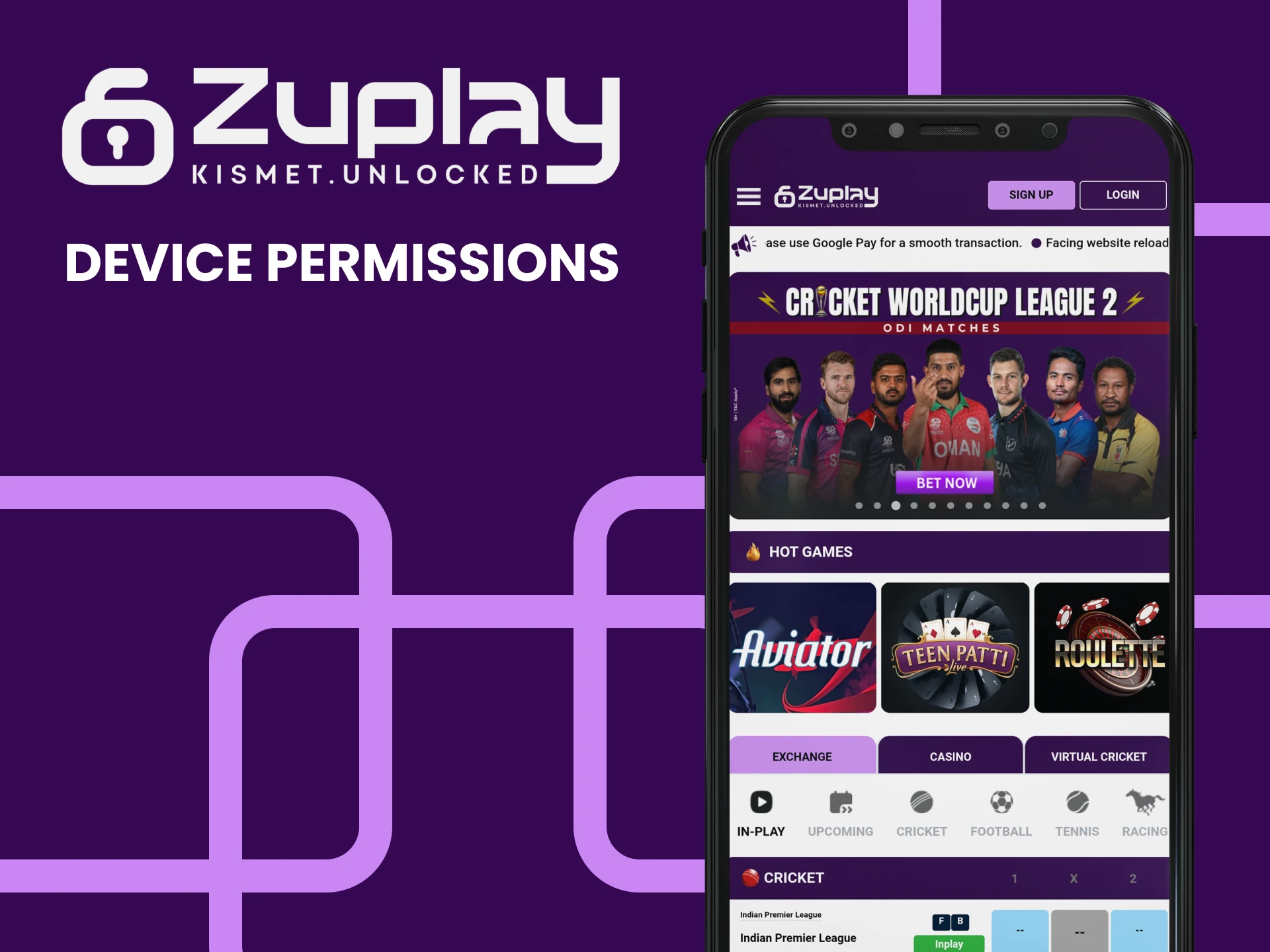 We will tell you about permission requests from the Zuplay app.