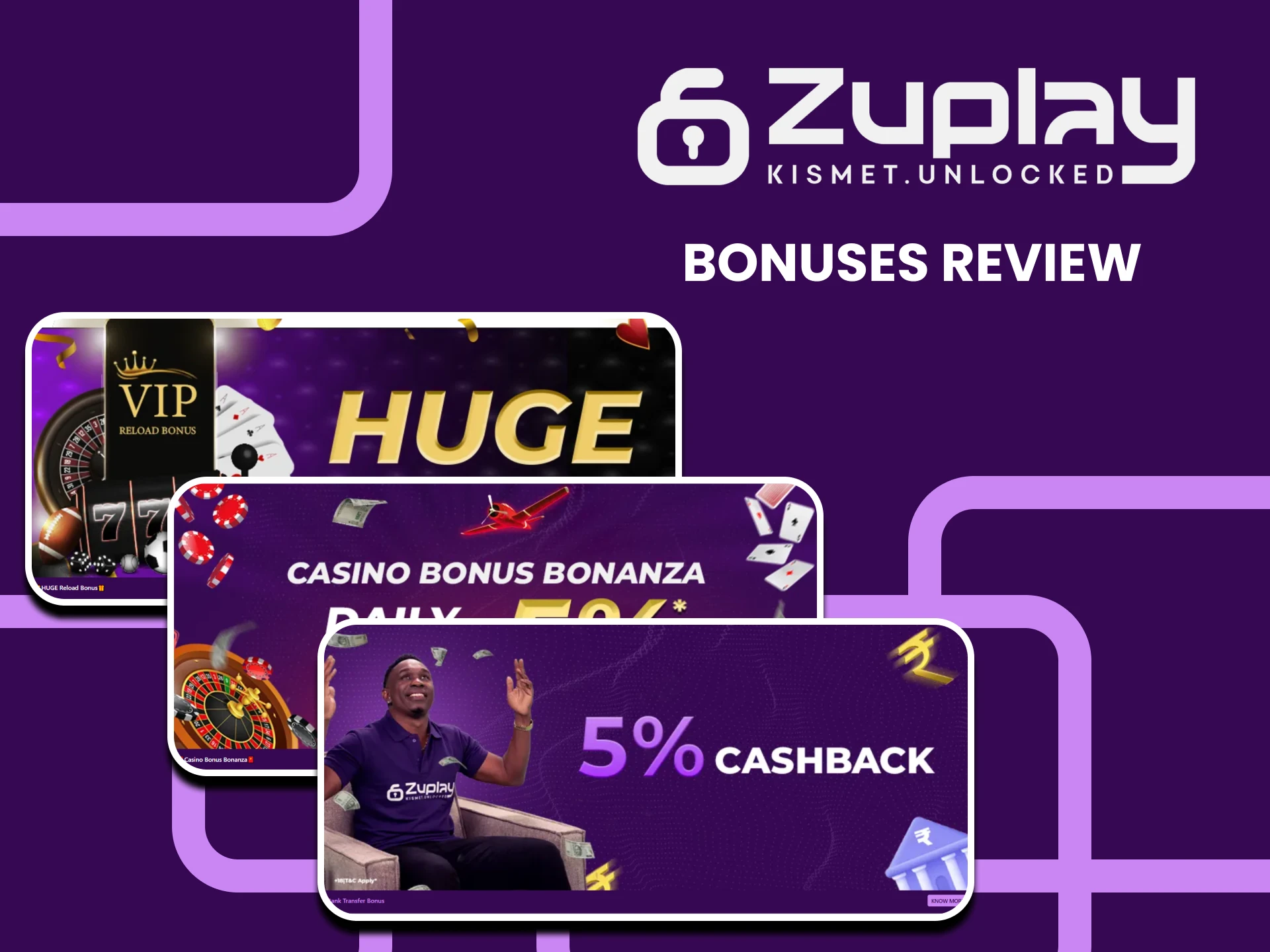 Explore the bonuses on the Zuplay website.