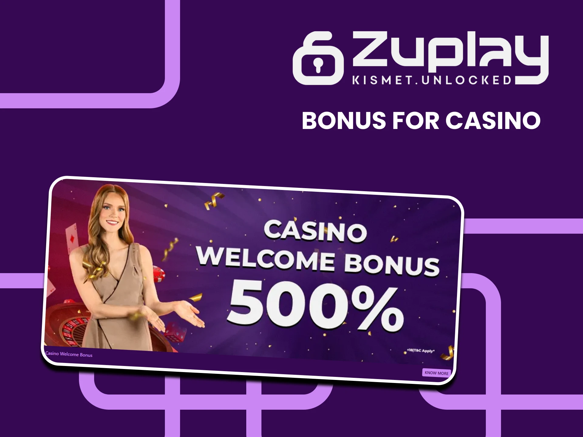 Register and get a welcome casino bonus from Zuplay.