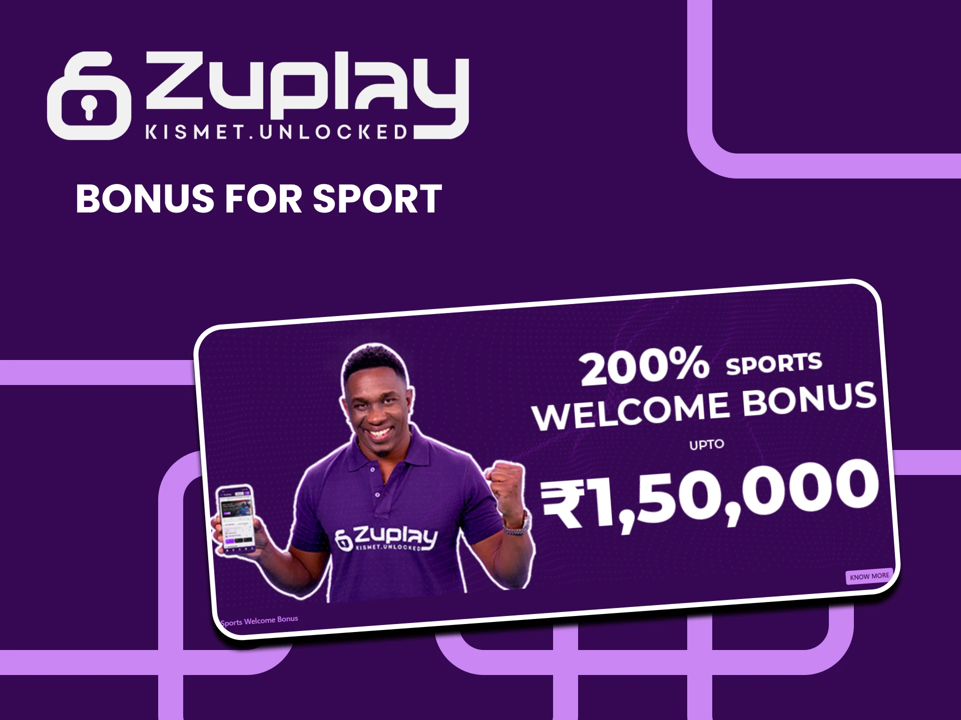 Register and receive a welcome bonus for sports from Zuplay.