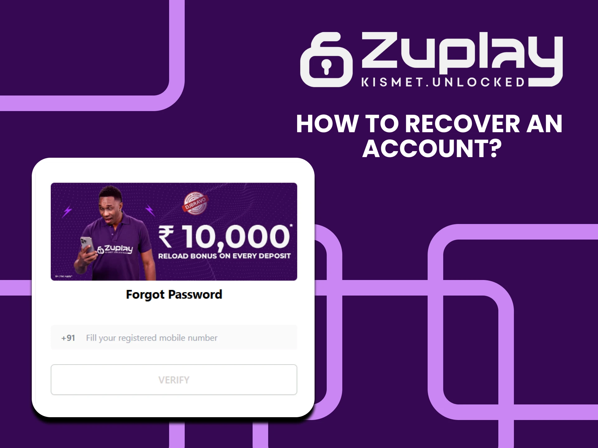 We will tell you how to restore your account on Zuplay.