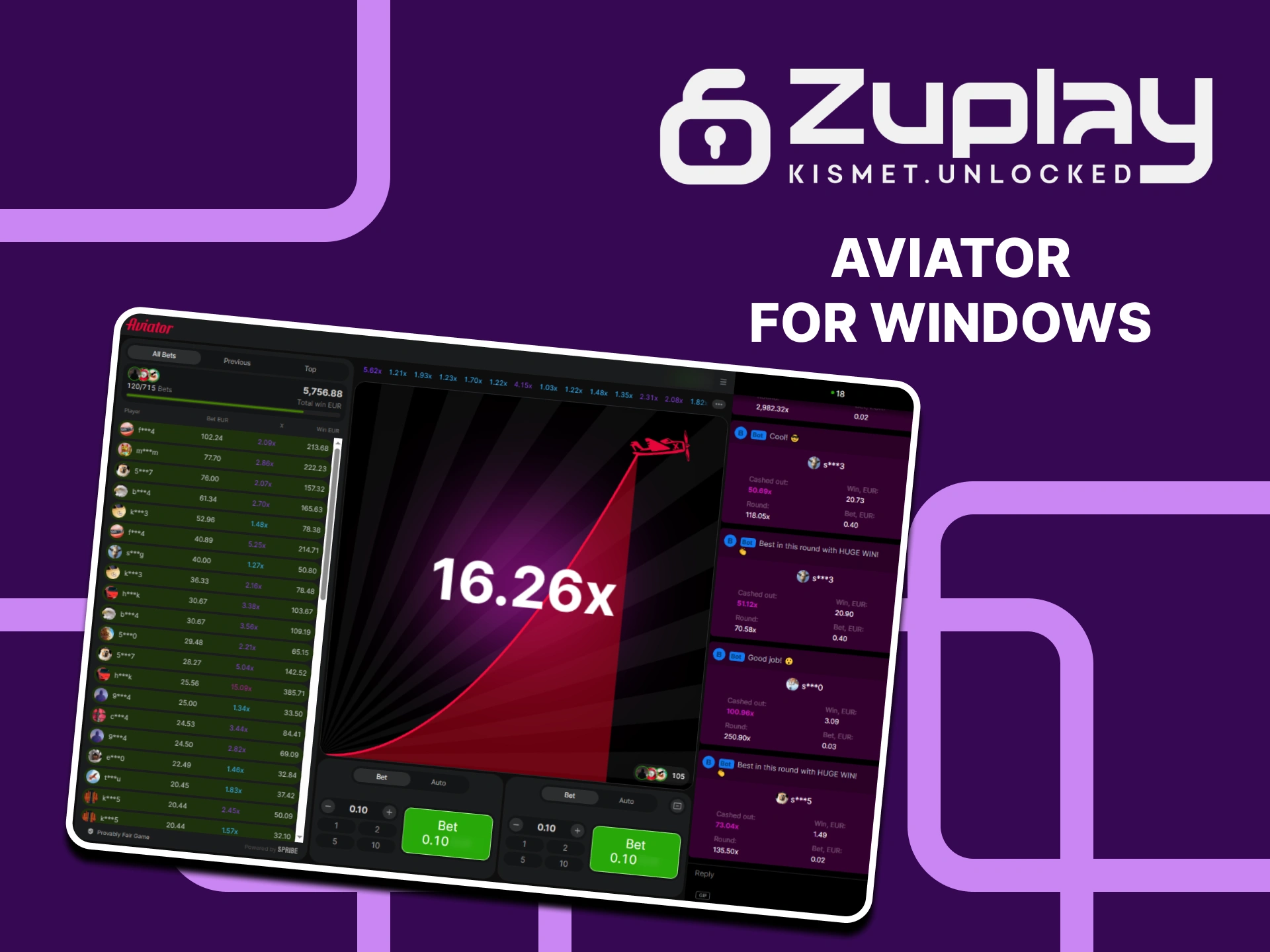 Play Aviator from your pc at Zuplay.