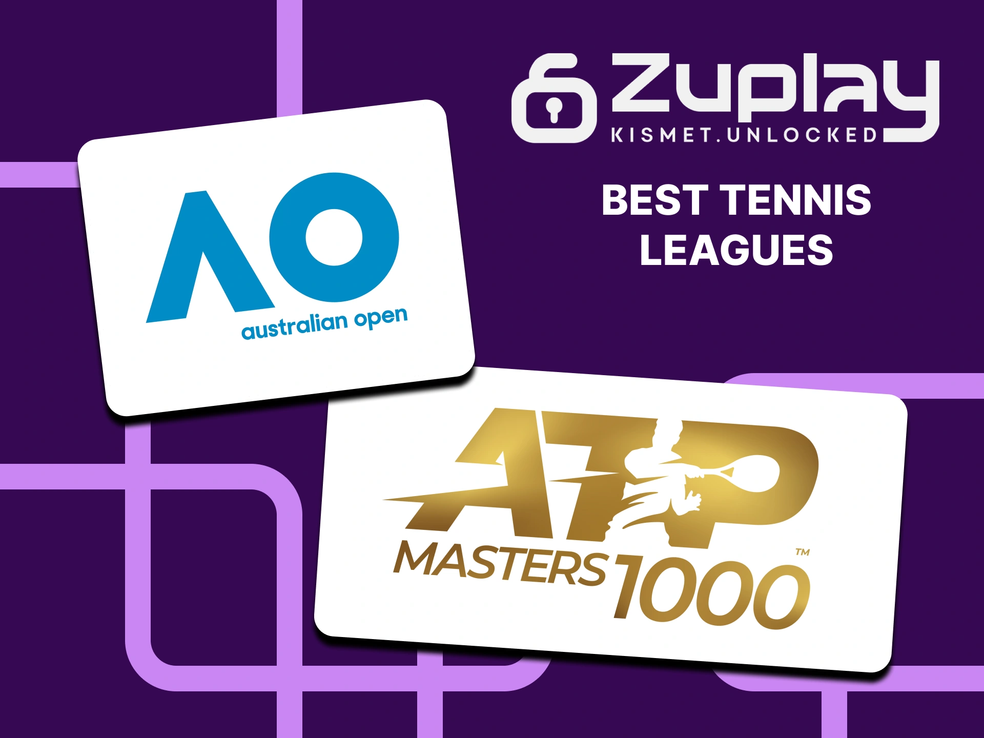 Watch many tennis matches and bet on your favourite players at Zuplay.